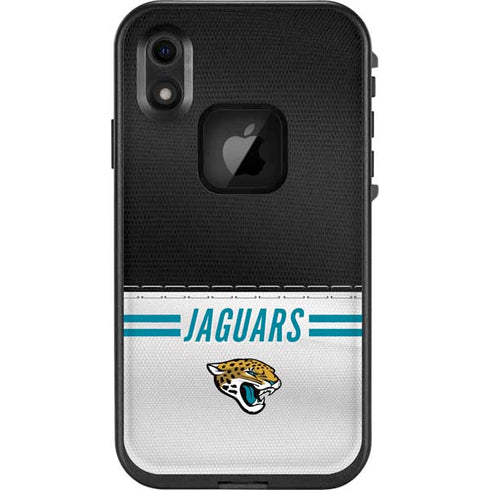 NFL Jacksonville Jaguars White Striped LifeProof Fre iPhone Skin