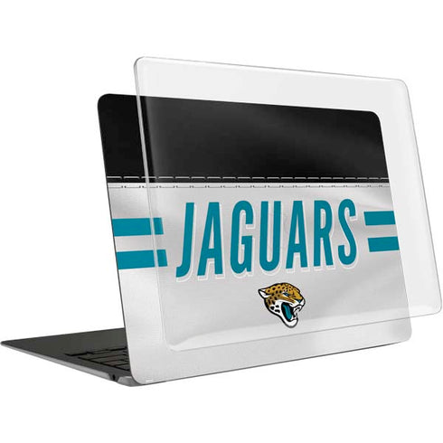 NFL Jacksonville Jaguars White Striped MacBook Air 13in (2020) Case plus Skin
