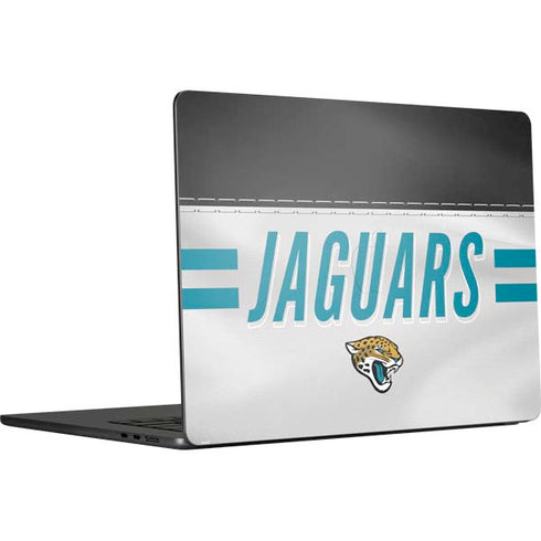NFL Jacksonville Jaguars White Striped MacBook Air 15 in (2023) Skin
