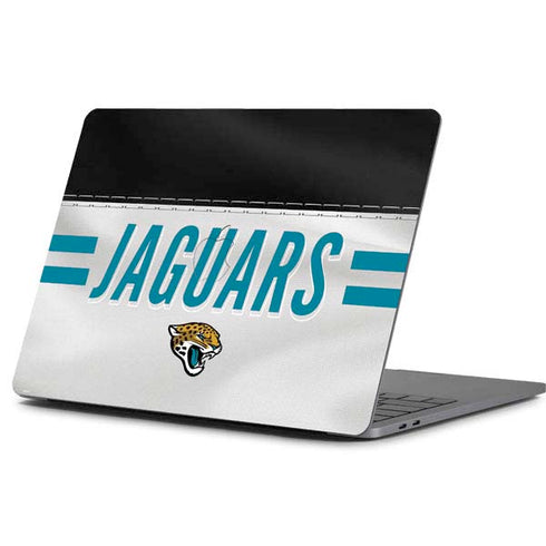 NFL Jacksonville Jaguars White Striped Apple MacBook Pro 13-inch Skin