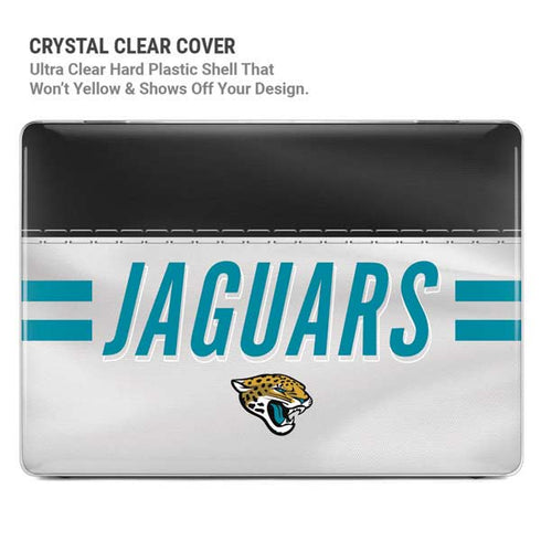 NFL Jacksonville Jaguars White Striped MacBook Pro 13in (2020) Case plus Skin
