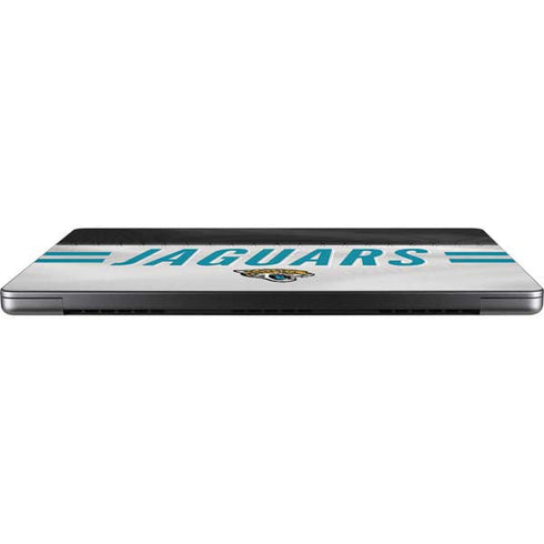 NFL Jacksonville Jaguars White Striped MacBook Pro 14in (2021-24) Skin