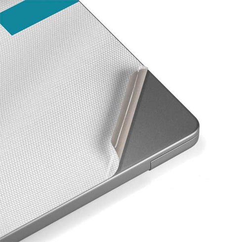 NFL Jacksonville Jaguars White Striped MacBook Pro 14in (2021-24) Skin