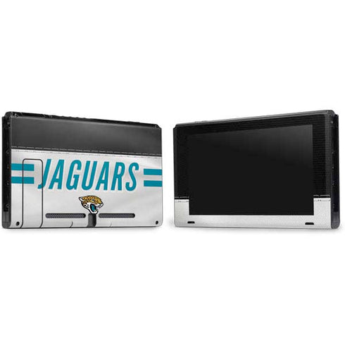 NFL Jacksonville Jaguars White Striped Nintendo Switch Bundle Skin