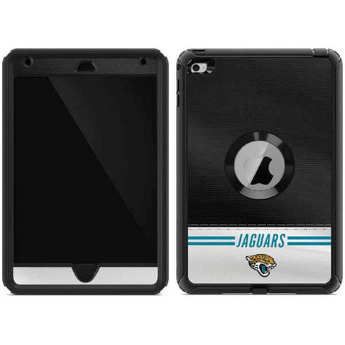 NFL Jacksonville Jaguars White Striped Otterbox Defender iPad Skin