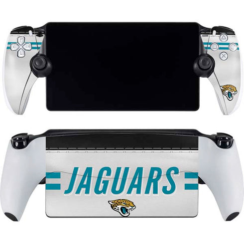 NFL Jacksonville Jaguars White Striped PlayStation Portal Remote Player Skin