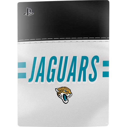 NFL Jacksonville Jaguars White Striped PS5 Console Skin