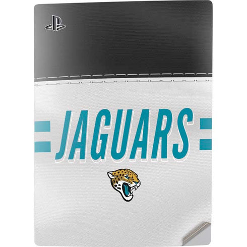 NFL Jacksonville Jaguars White Striped PS5 Digital Edition Console Skin
