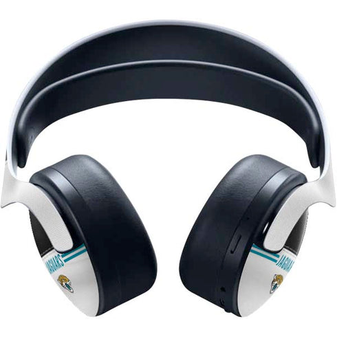 NFL Jacksonville Jaguars White Striped PULSE 3D Wireless Headset for PS5 Skin