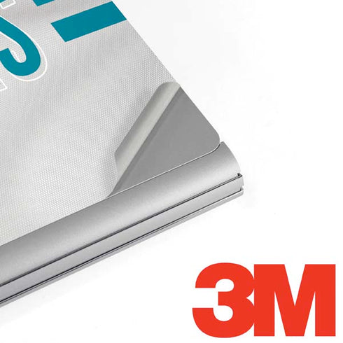 NFL Jacksonville Jaguars White Striped Surface Book 2 15in Skin