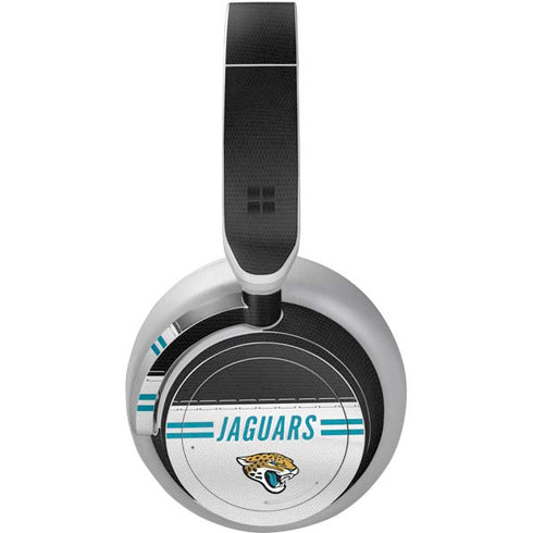 NFL Jacksonville Jaguars White Striped Surface Headphones Skin