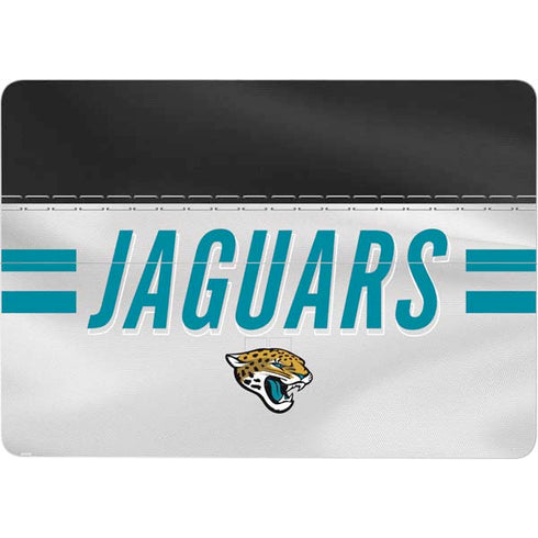 NFL Jacksonville Jaguars White Striped Surface Laptop Studio Skin