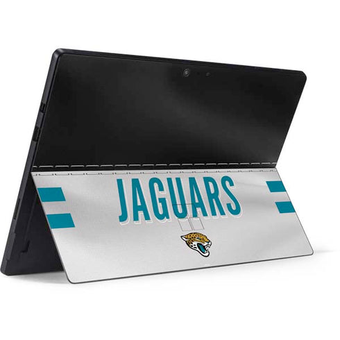 NFL Jacksonville Jaguars White Striped Surface Pro 7 Skin
