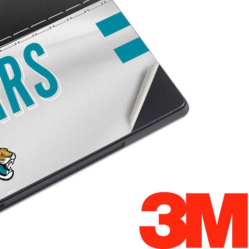 NFL Jacksonville Jaguars White Striped Surface Pro 7 Skin