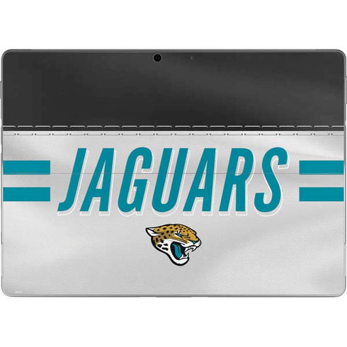 NFL Jacksonville Jaguars White Striped Surface Pro 9 Skin