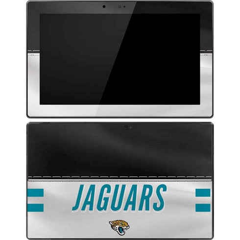 NFL Jacksonville Jaguars White Striped Surface Pro Tablet Skin