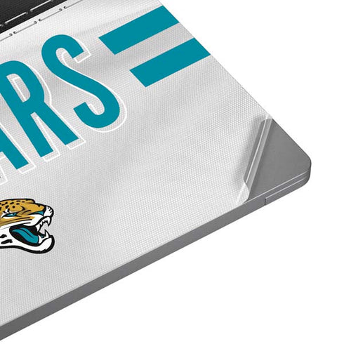NFL Jacksonville Jaguars White Striped Universal Laptop 13in (10.6 x 7.6in) Skin