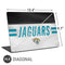 NFL Jacksonville Jaguars White Striped Universal Laptop 16.6in (13.4 x 9.7in) Skin