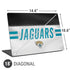 NFL Jacksonville Jaguars White Striped Universal Laptop 18in (14.6 x 10.6in) Skin