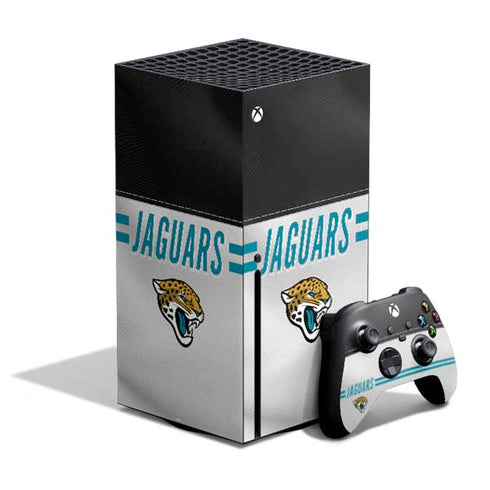 NFL Jacksonville Jaguars White Striped Xbox Series X Bundle Skin