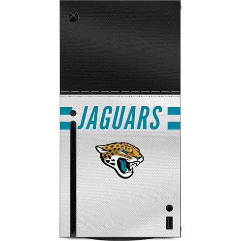 NFL Jacksonville Jaguars White Striped Xbox Series X Console Skin