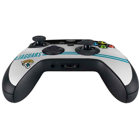 NFL Jacksonville Jaguars White Striped Xbox Series X Controller Skin