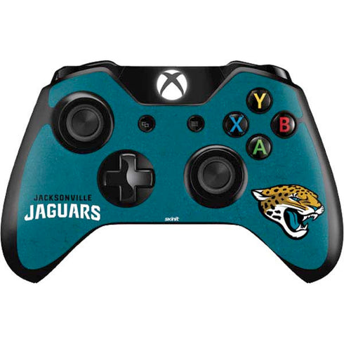 NFL Jacksonville Jaguars Teal Distressed Xbox One Controller Skin
