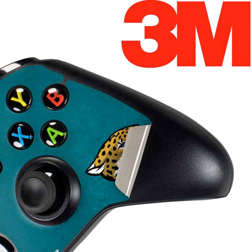 NFL Jacksonville Jaguars Teal Distressed Xbox One Controller Skin