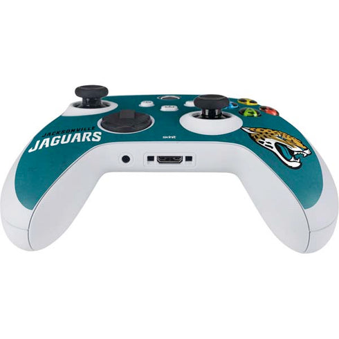 NFL Jacksonville Jaguars Teal Distressed Xbox Series S Controller Skin