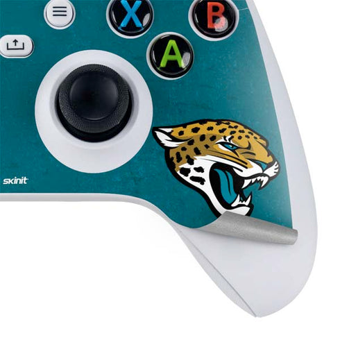 NFL Jacksonville Jaguars Teal Distressed Xbox Series S Controller Skin