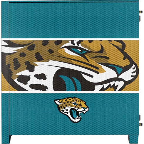 NFL Jacksonville Jaguars Zone Block Corsair 4000D Tempered Glass Mid-Tower ATX Case Skin