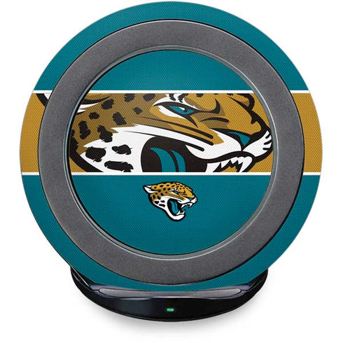 NFL Jacksonville Jaguars Zone Block Fast Charge Wireless Charging Stand Skin