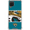 NFL Jacksonville Jaguars Zone Block Galaxy A12 Clear Case