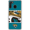 NFL Jacksonville Jaguars Zone Block Galaxy A21 Clear Case