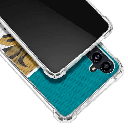 NFL Jacksonville Jaguars Zone Block Galaxy A54 5G Clear Case