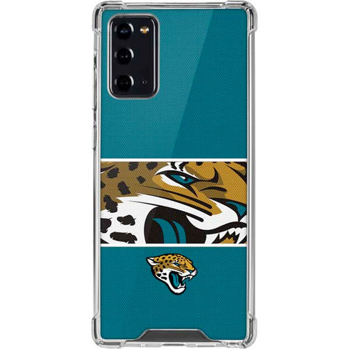 NFL Jacksonville Jaguars Zone Block Galaxy Note20 5G Clear Case
