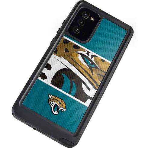 NFL Jacksonville Jaguars Zone Block Galaxy Note20 5G Waterproof Case