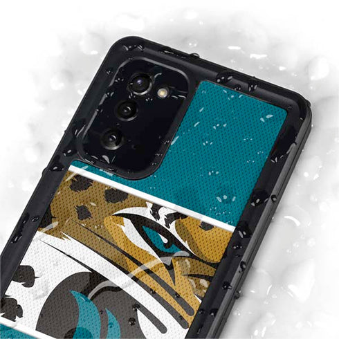 NFL Jacksonville Jaguars Zone Block Galaxy Note20 5G Waterproof Case