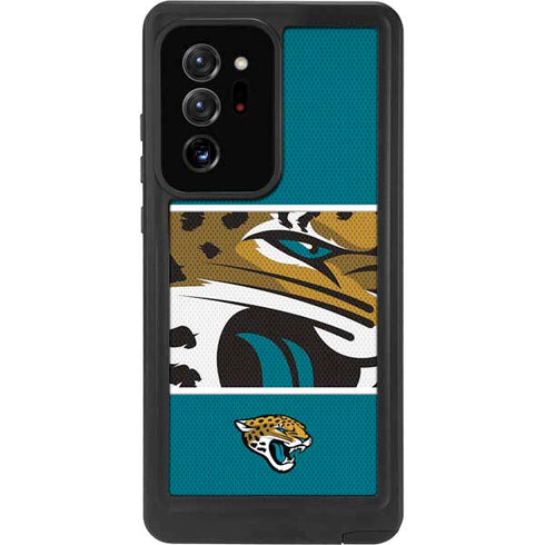 NFL Jacksonville Jaguars Zone Block Galaxy Note20 Ultra 5G Waterproof Case