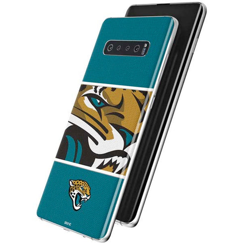 NFL Jacksonville Jaguars Zone Block Galaxy S10 Plus Skin