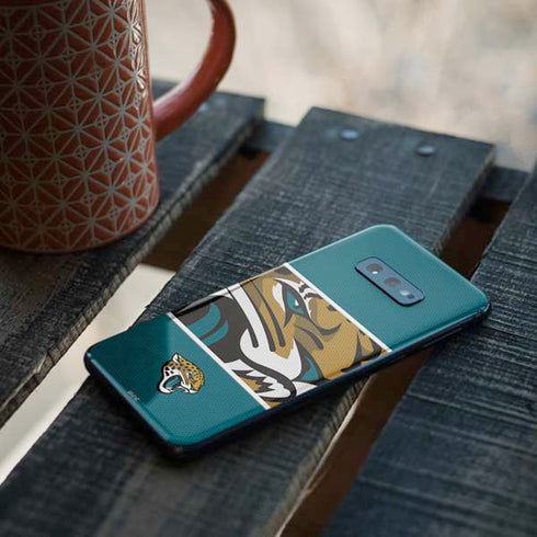 NFL Jacksonville Jaguars Zone Block Galaxy S10e Skin