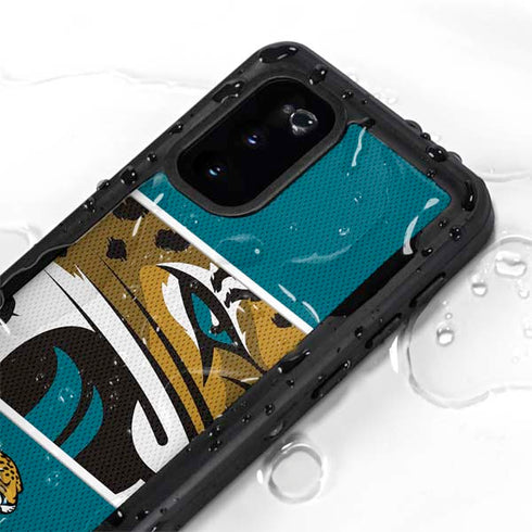 NFL Jacksonville Jaguars Zone Block Galaxy S20 Waterproof Case