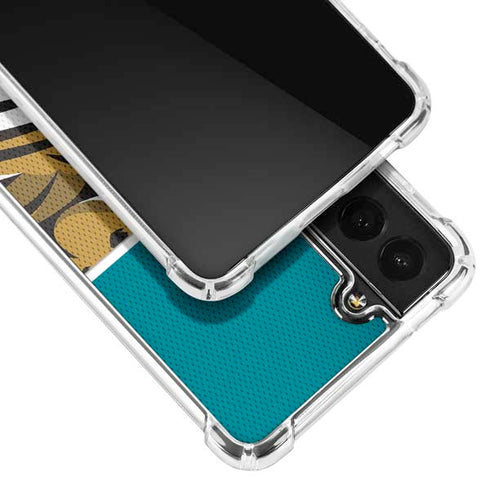 NFL Jacksonville Jaguars Zone Block Galaxy S21 FE Clear Case