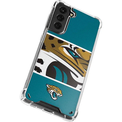 NFL Jacksonville Jaguars Zone Block Galaxy S21 Plus 5G Clear Case