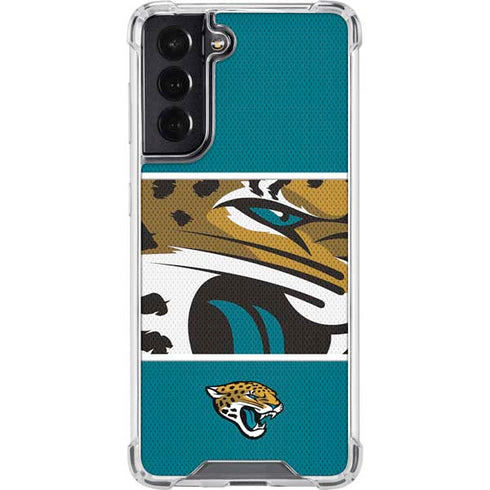 NFL Jacksonville Jaguars Zone Block Galaxy S22 Clear Case