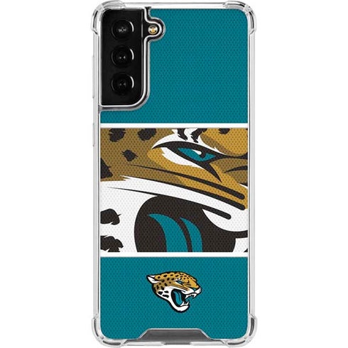 NFL Jacksonville Jaguars Zone Block Galaxy S22 Plus Clear Case