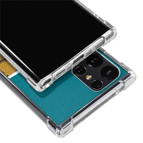 NFL Jacksonville Jaguars Zone Block Galaxy S22 Ultra Clear Case