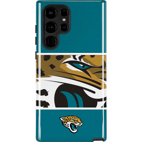 NFL Jacksonville Jaguars Zone Block Galaxy S22 Ultra Pro Case