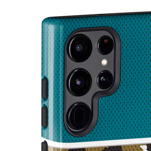 NFL Jacksonville Jaguars Zone Block Galaxy S22 Ultra Pro Case