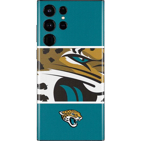 NFL Jacksonville Jaguars Zone Block Galaxy S22 Ultra Skin